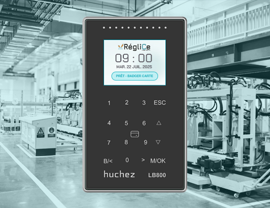 Badgeuse RégliCe Pro 2025